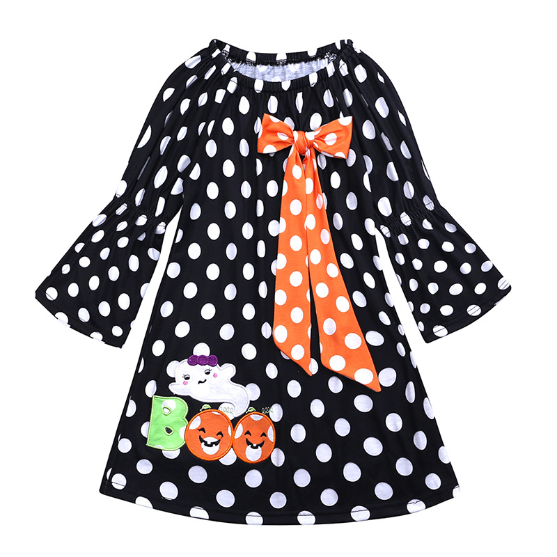 Filles à manches longues’ Robe d’Halloween