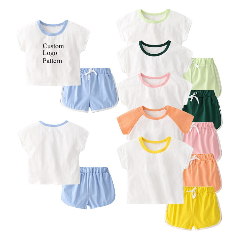 Ensembles de vêtements pour enfants en coton Spandex garçon OEM personnalisé