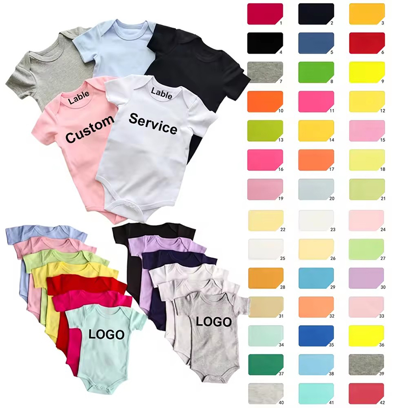 Personnalisé nouveau-né bébé Onesie peigné coton bébé fille romper body bébé
